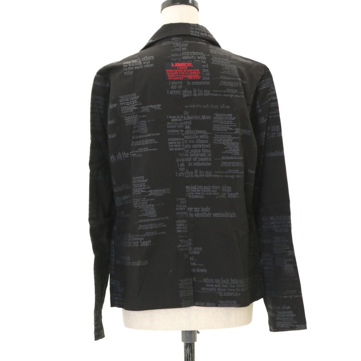 USED】ANARCHY 英字柄ジャケット | h.NAOTO Wunderwelt Online Shop