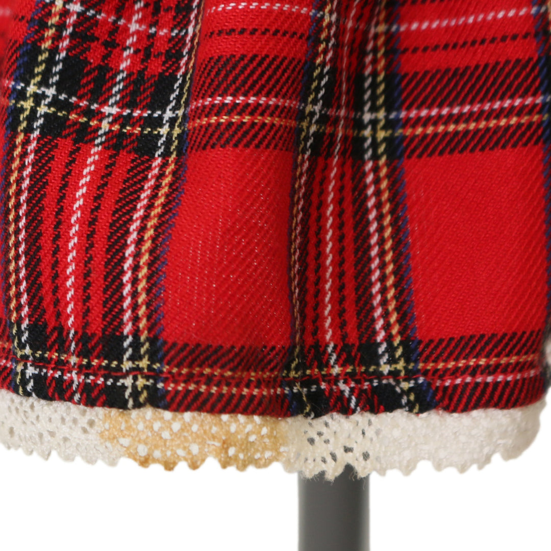 USED】タータンチェックハートポケットティアードスカート | Angelic