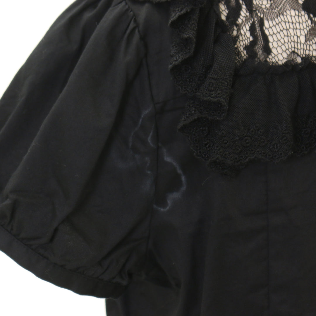 BLACK PEACE NOW * ブラウス USED】【Mサイズ】レースヨーク半袖パフブラウス | BLACK PEACE