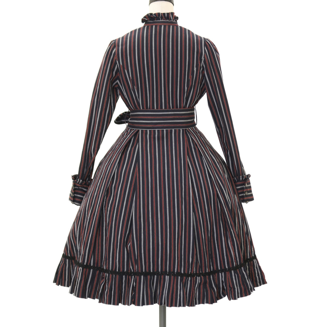 USED】レジメンタルストライプドレス | Victorian Maiden | ロリータ