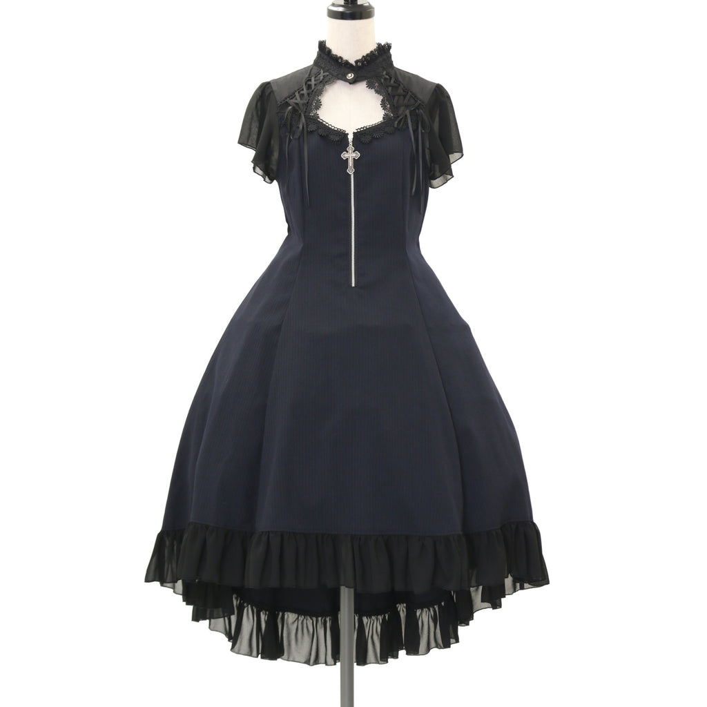 USED】【MRcorset】FISH TAIL SIDE LACE-UP DRESS | MAJOH