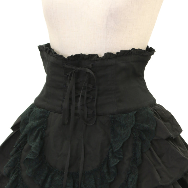 BLACK PEACE NOW コルセットスカート USED】【Mサイズ】エプロン風コルセットスカート | BLACK PEACE