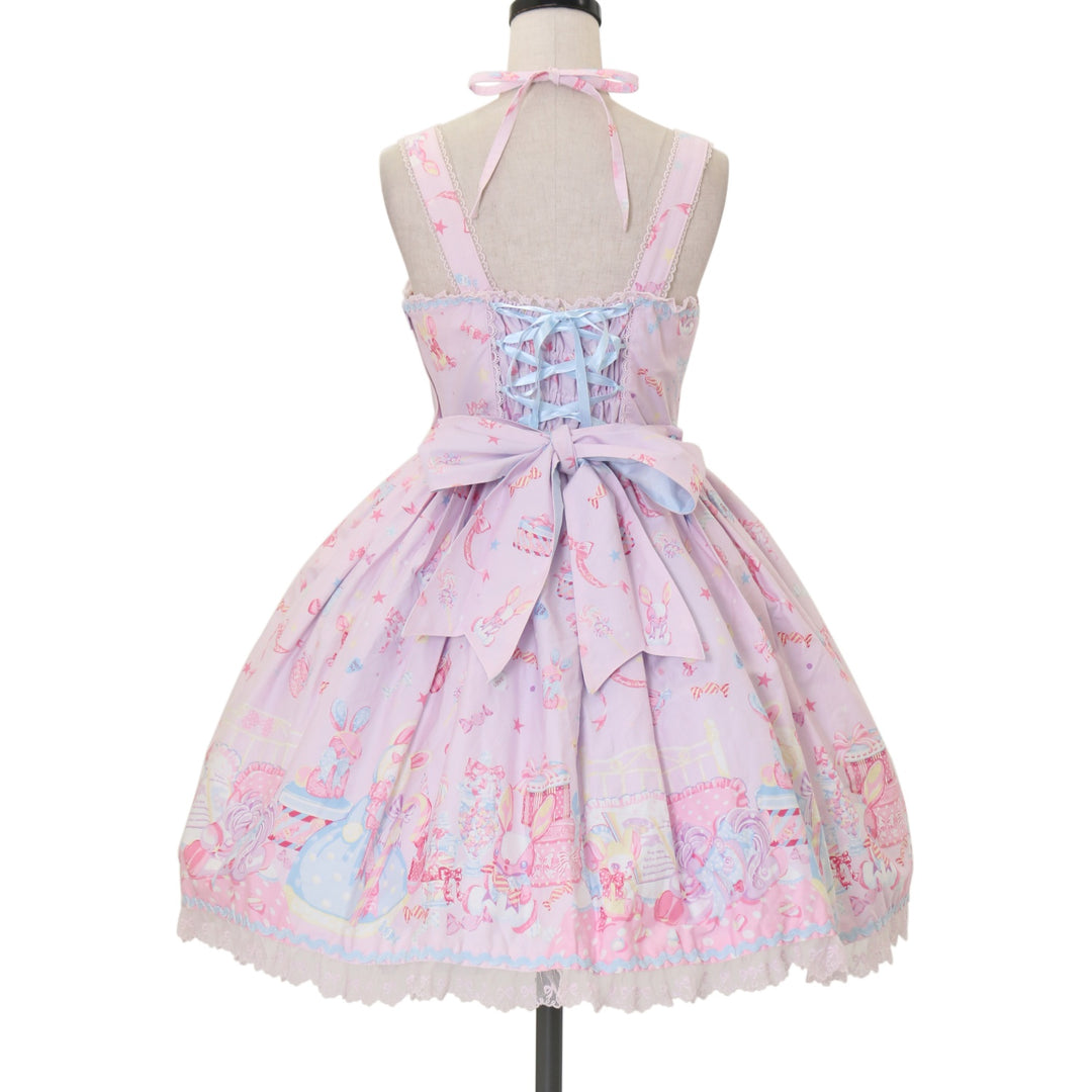 Angelic Pretty★【新品】ドリーミィボーダーオーバーニー タグ付き Angelic Pretty☆【新品】ドリーミィボーダーオーバーニー タグ付き