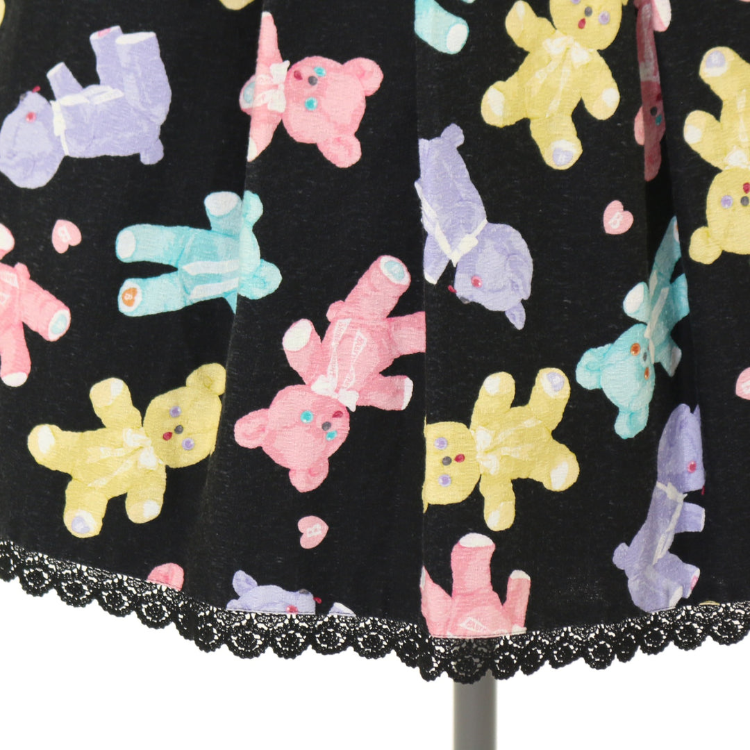 ベイビー♡Dancing BABY Bear 柄 BABY ジャンパースカート ベイビー♡Dancing BABY Bear 柄 BABY ジャンパースカート BABY