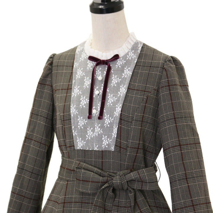 Victorian Maiden チェックワンピース USED】エコールクラシカルチェックワンピース | Victorian