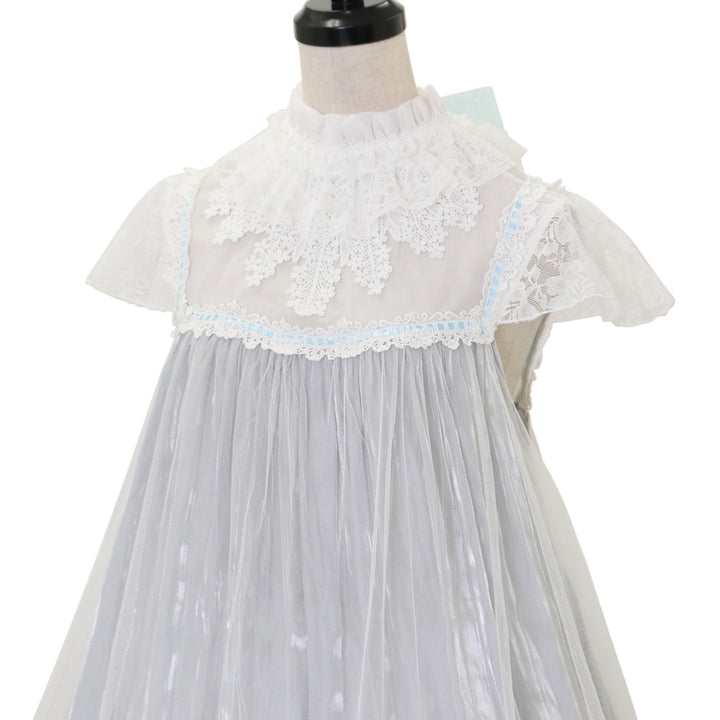 USED】【MRcorset】CROCHET LACE ANGEL WING DRESS (BLUE Plain ver