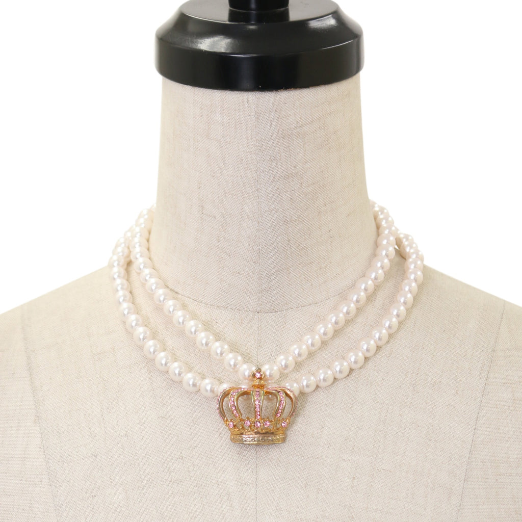 JESUSDIAMANTE◆王冠パールネックレス USED】定番王冠パールネックレス | JESUS DIAMANTE | ロリータ