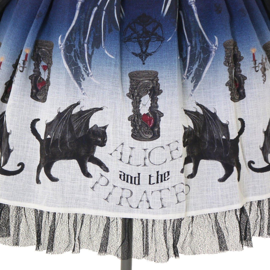 USED】悪魔猫と終末の砂時計柄ワンピース | ALICE and the PIRATES