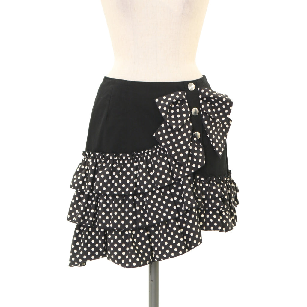 PEACE NOW ブラックフリルスカート PEACE NOW ブラックフリルスカート USED】【PEACE NOW/Mサイズ