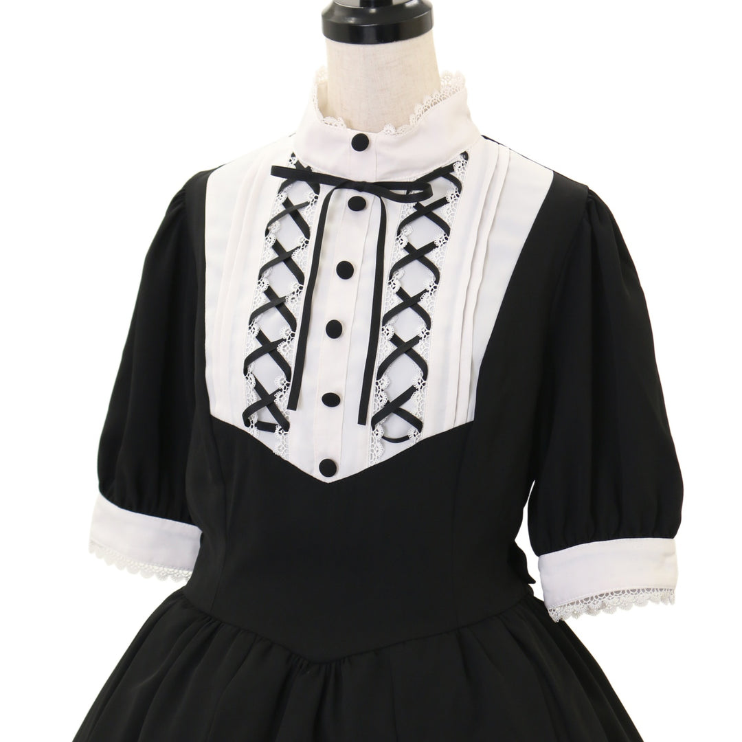 USED】Haunted Doll Dress（ブラック×ホワイト） | ATELIER-PIERROT