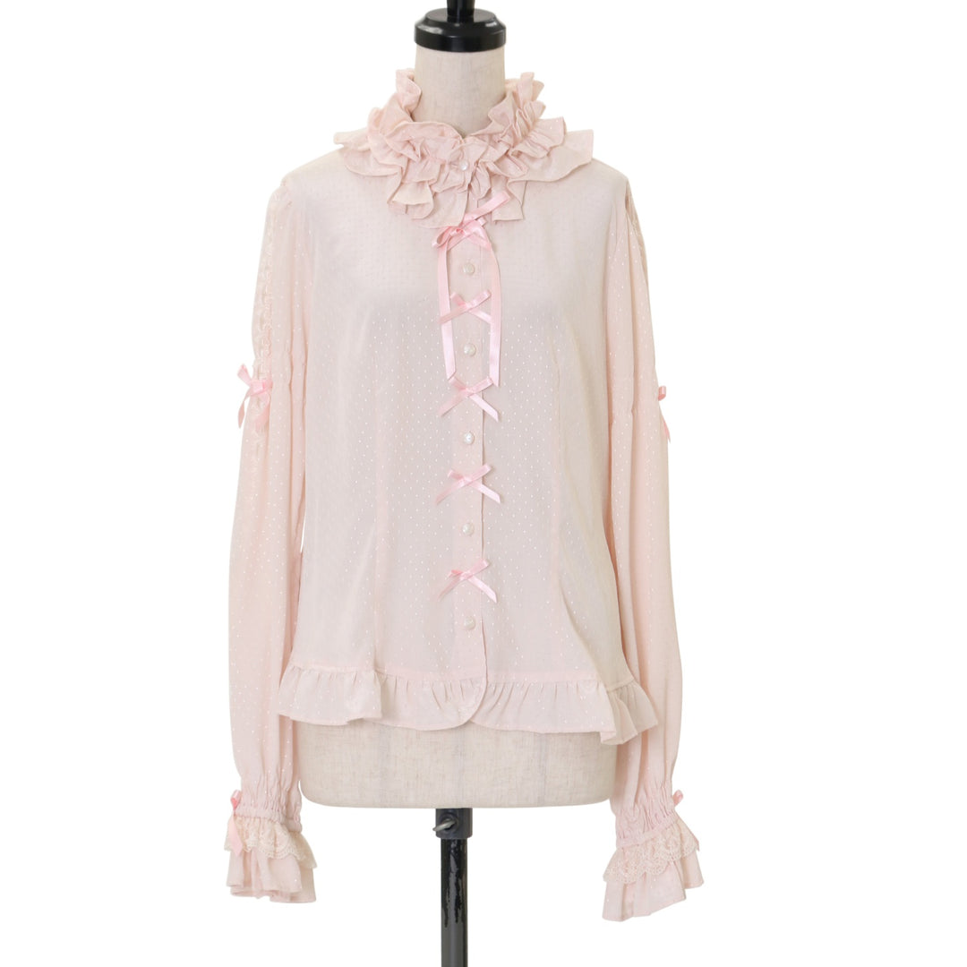 Angelic pretty ファンシーフリルブラウス 未着用 USED】ファンシー襟フリルブラウス | Angelic Pretty | ロリータ