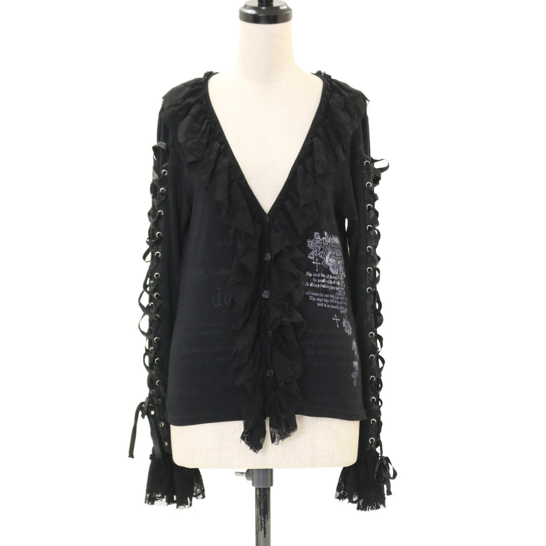 h.NAOTO Blood フリル クロス カーディガン ゴスロリ h.NAOTO Blood