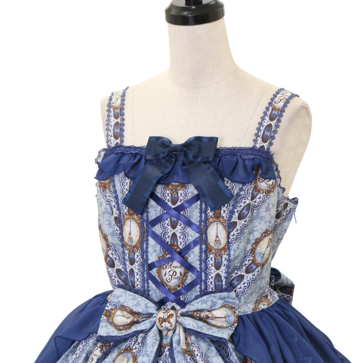 Angelic Pretty カメオウィンドスペシャルジャンパースカート USED】カメオウィンドウSpecialジャンパースカート | Angelic Pretty