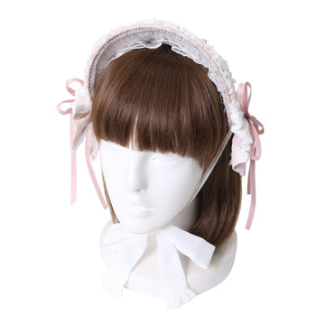 Angelic Pretty　ボンネット　黒 Classic Doll Half Bonnet (2023) by Angelic Pretty