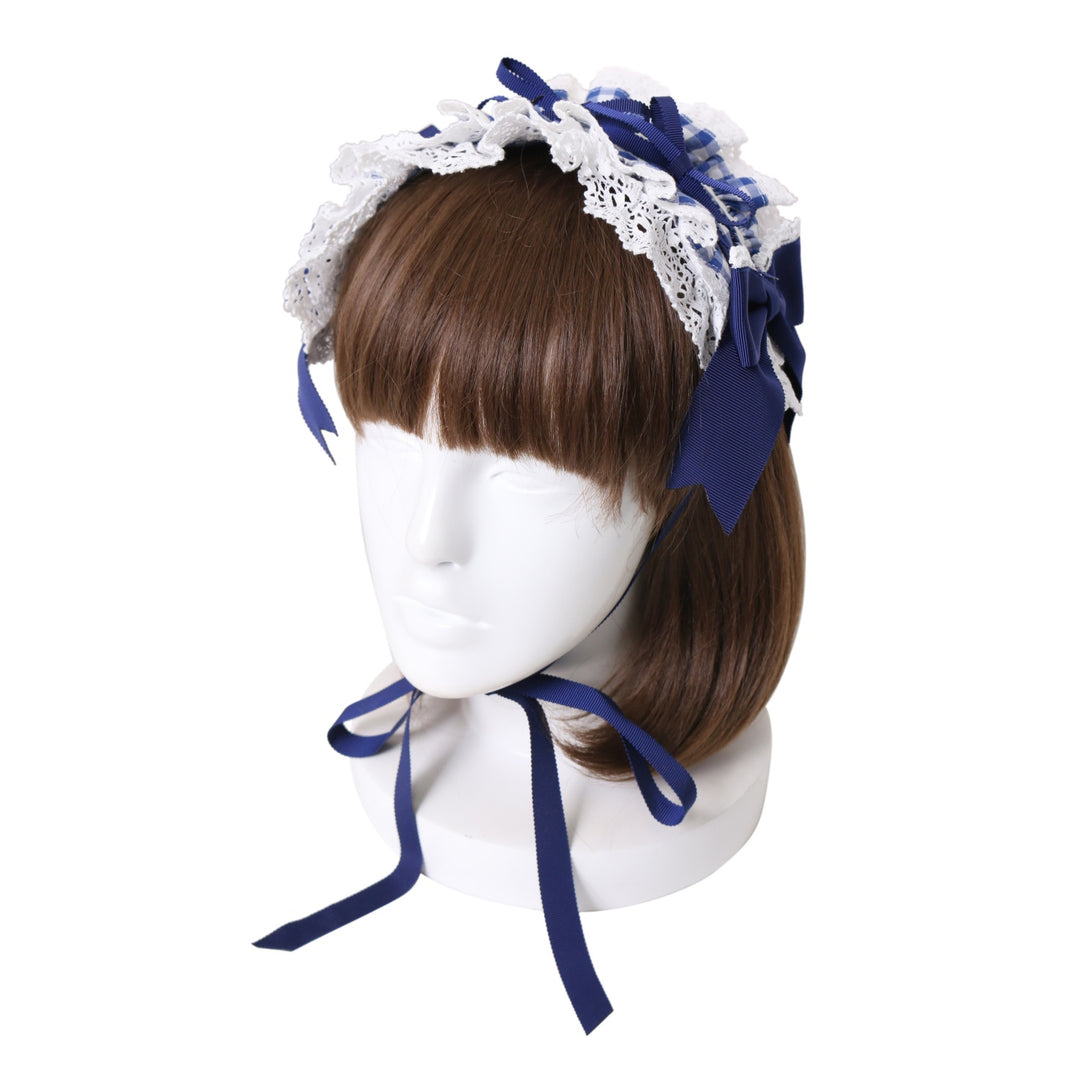 USED】Milky Gingham Dollヘッドドレス | BABY, THE STARS SHINE