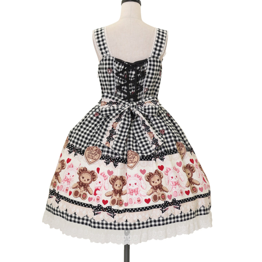 くみゃちゃんのSweet Heart Check柄ジャンパースカートⅠ セット USED】くみゃちゃんのSweet Heart Check柄ジャンパースカートⅠ | BABY