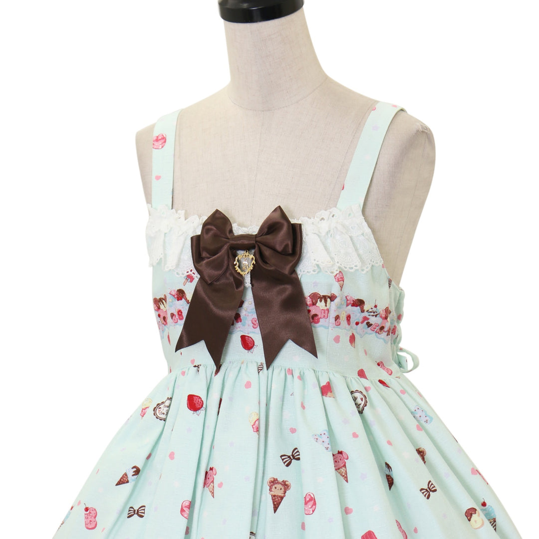 BABY / くみゃちゃんのSweet Ice Cream柄ジャンパースカート BABY / くみゃちゃんのSweet Ice Cream柄ジャンパースカート BABY,THE