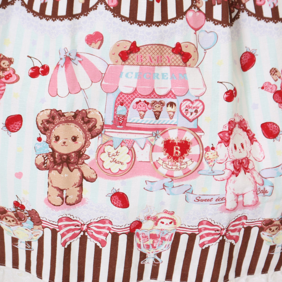 USED】くみゃちゃんのSweet Ice Cream柄ジャンパースカートⅡ | BABY