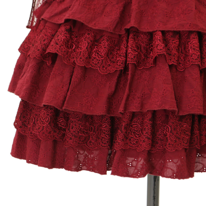 USED】【Vallée lys】Precious Embroidered Lace Mini Dress | ATELIER
