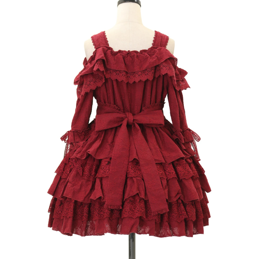 Vallée lys Embroidered Lace Mini Dress USED】【Vallée lys】Precious Embroidered Lace Mini Dress | ATELIER