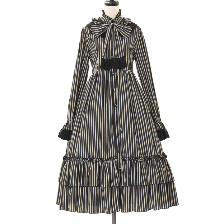 USED】Classical Dot Stripe Dress | ATELIER-PIERROT | ロリータ