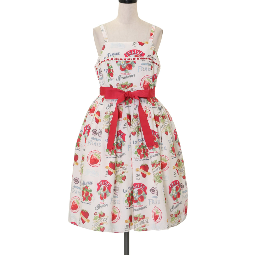 USED】Vintage Strawberry キャミソールワンピース | Emily Temple