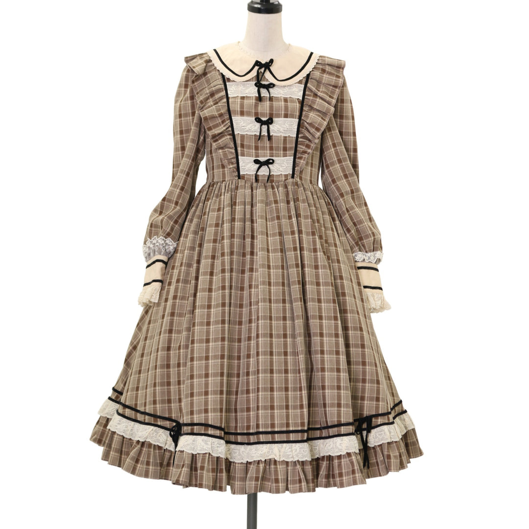 星箱Works 小鳥恋歌 コーヒー USED】【Mサイズ】小鳥恋歌 ワンピース（コーヒー） | 星箱Works