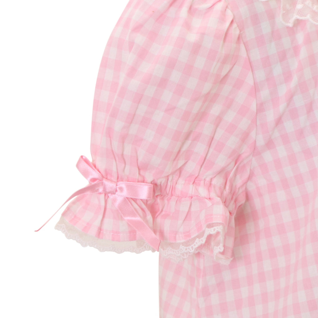 USED】ファンシーフリルギンガムブラウス | Angelic Pretty | ロリータ