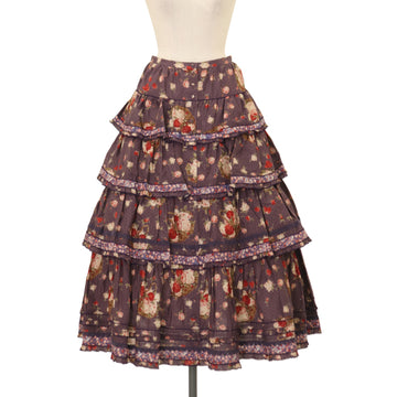 【Vallée lys 】 Pivoine Frill Skirt スカート Vallée lys／“Pivoine”Frill Skirt（Wine） | chou ch