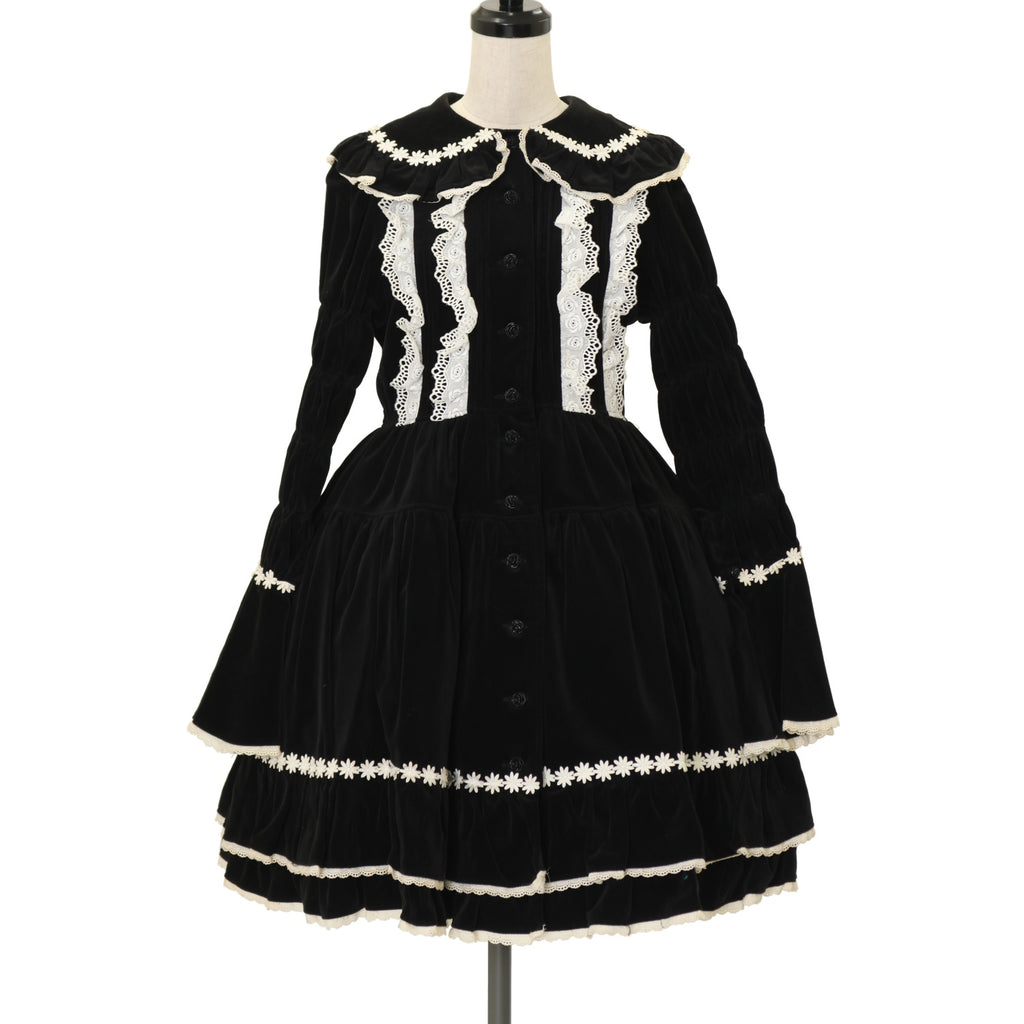 公*o様 廃盤ブランドCornetのJSK ワンピース ロリータ USED】別珍前開きワンピース | Cornet | ロリータ ゴスロリブランド服