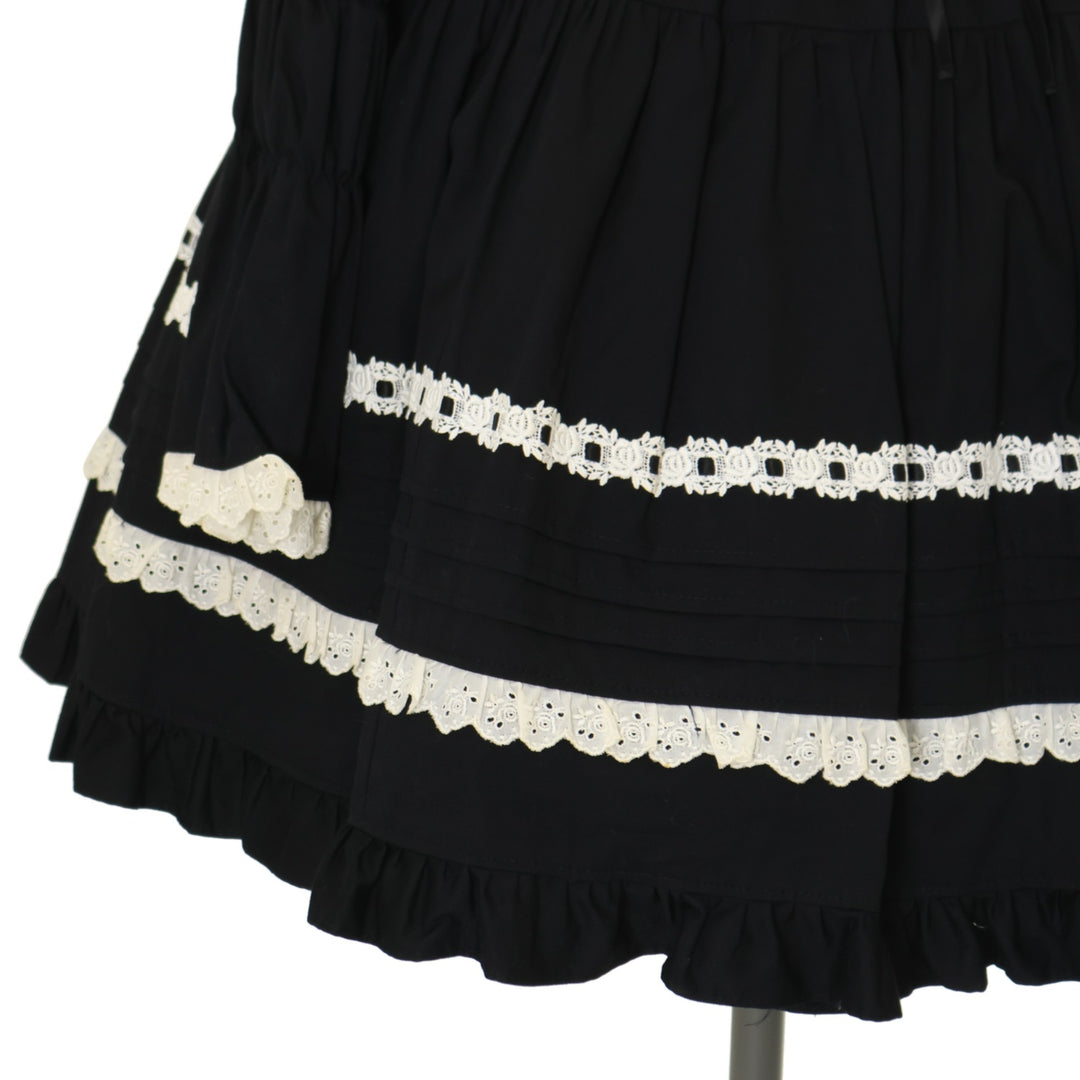 USED】コルセット風シャーリング袖ワンピース | Cornet | ロリータ