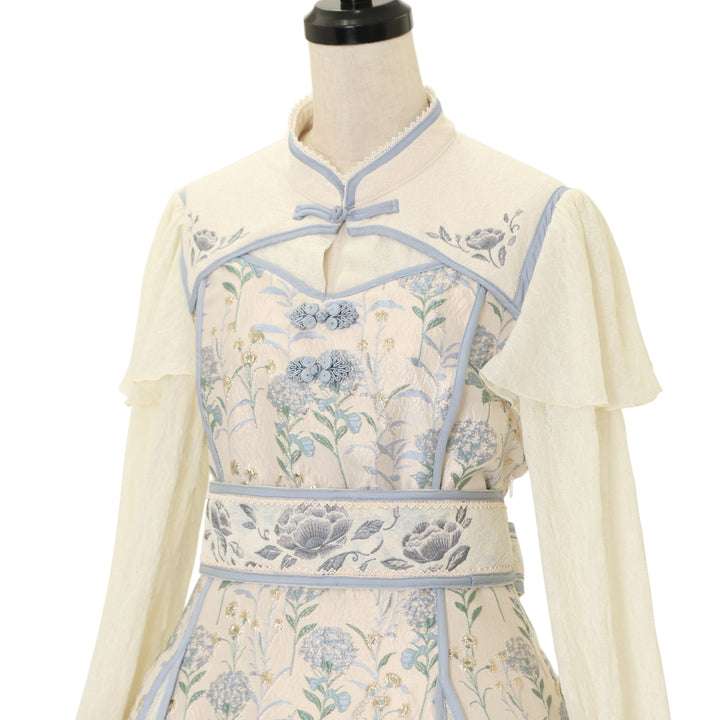 星箱works 彩花磁 ロングワンピース サックス Lサイズ USED】【Mサイズ】彩花磁 ロングワンピース | 星箱Works | ロリータ