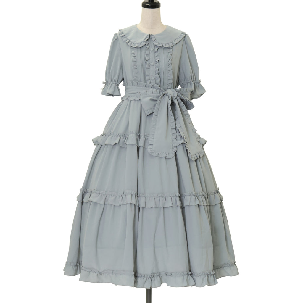 axes femme　kawaii♡Chalmiere ワンピース USED】【axes femme kawaii/Mサイズ】ロマンティックフリル
