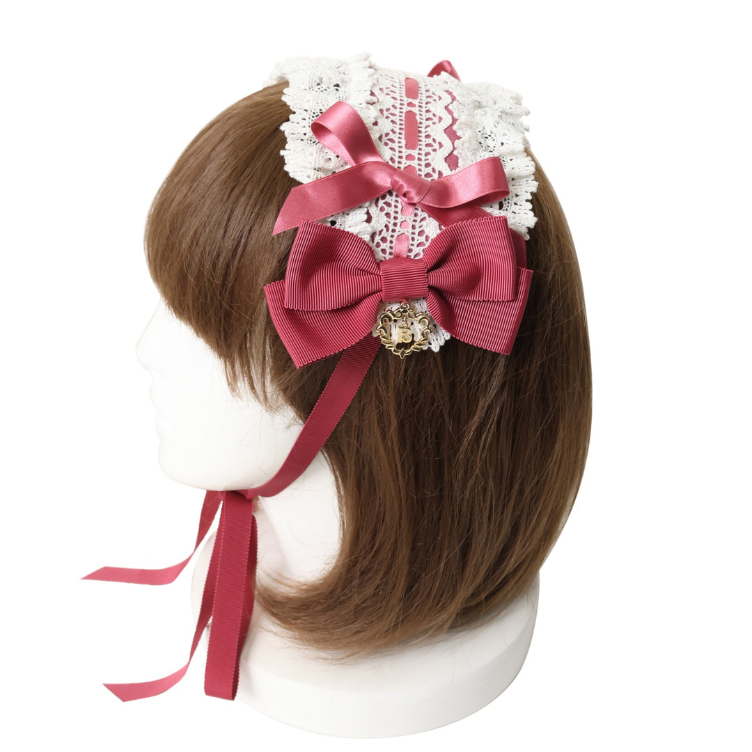 【最終値下】BABY,THE STARS プリンセスドロップヘッドドレス ピンク 別珍プリンセスドロップヘッドドレス(ローズピンク)｜ ベイビー、ザ