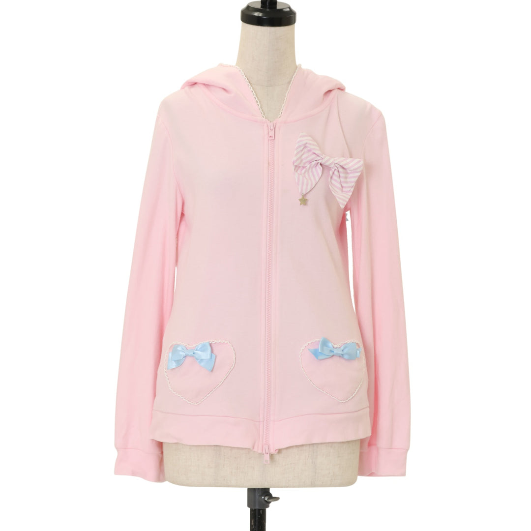 Angelic Pretty うさ耳パーカー USED】POPストライプうさ耳パーカ | Angelic Pretty | ロリータ