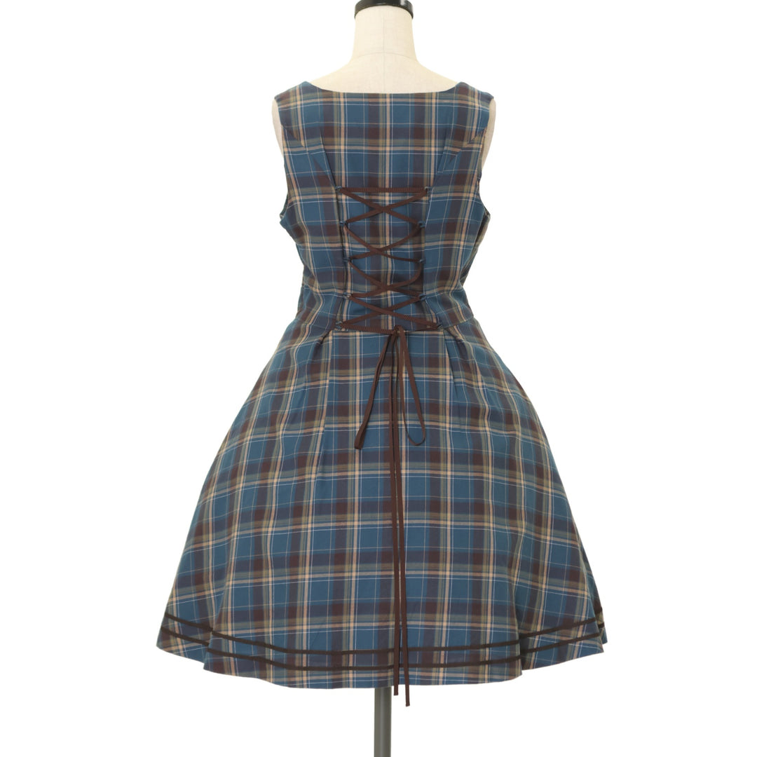 USED】ブリティッシュチェック ラインジャンパースカート | Victorian