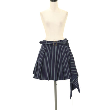 USED】【Mサイズ】レジメンタルストライプラップ付スカート USED】【Mサイズ】レジメンタルストライプラップ付スカート