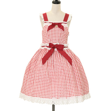 Emily Temple cute Creamy Strawberryワンピース USED】Creamy Strawberry ノースリーブワンピース | Emily