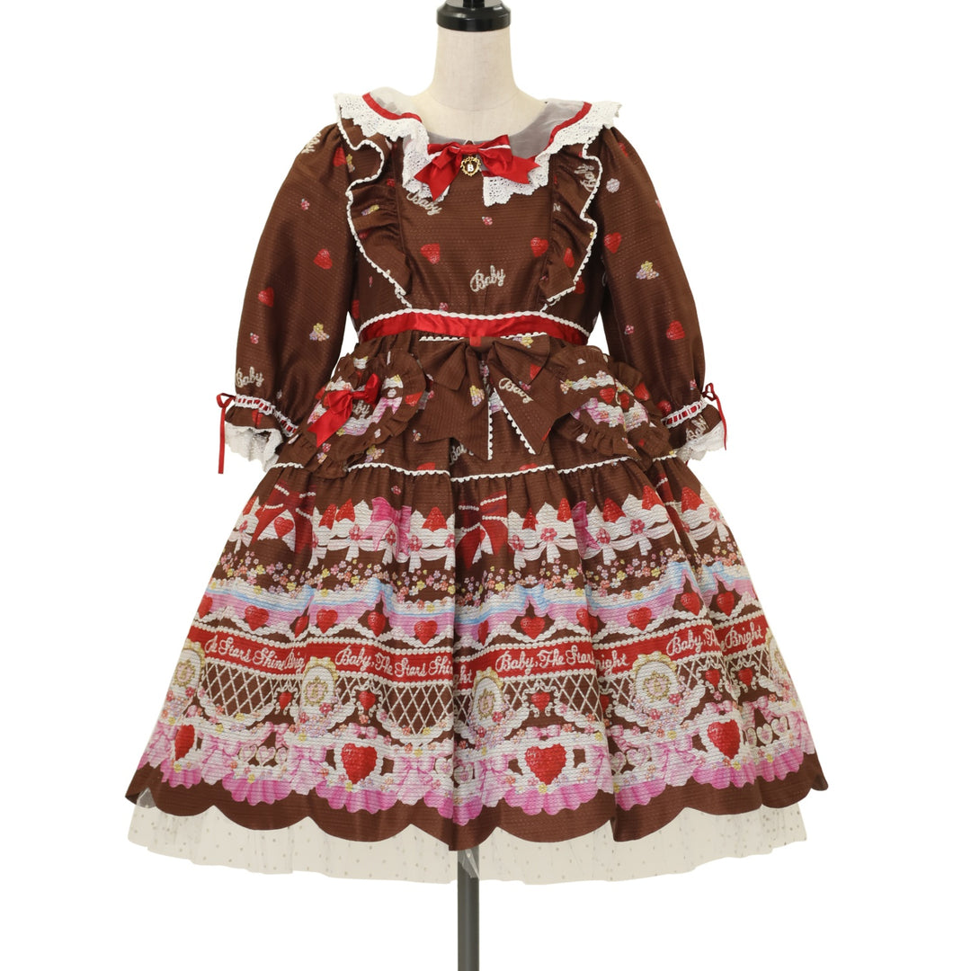 USED】Strawberry Sweetheart Cake柄ワンピース | BABY, THE STARS