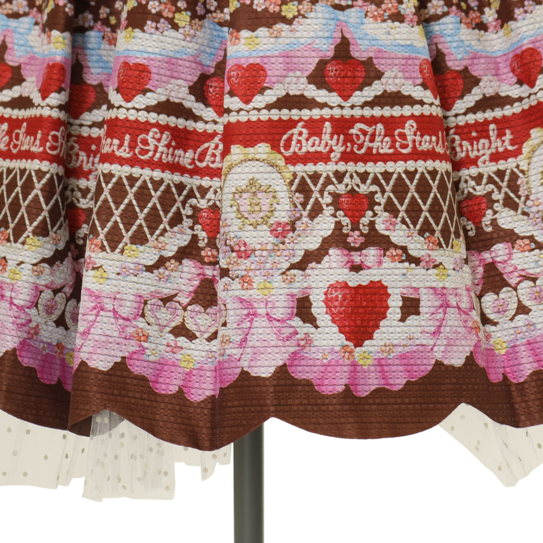 USED】Strawberry Sweetheart Cake柄ワンピース | BABY, THE STARS
