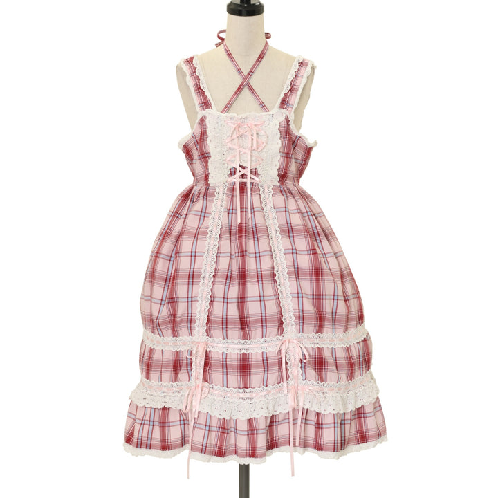 BABY タータンチェック　ベビードール　ヘッドドレス　新品未使用 Tartan Check Babydoll JSK & Princess Drop Headdress Set