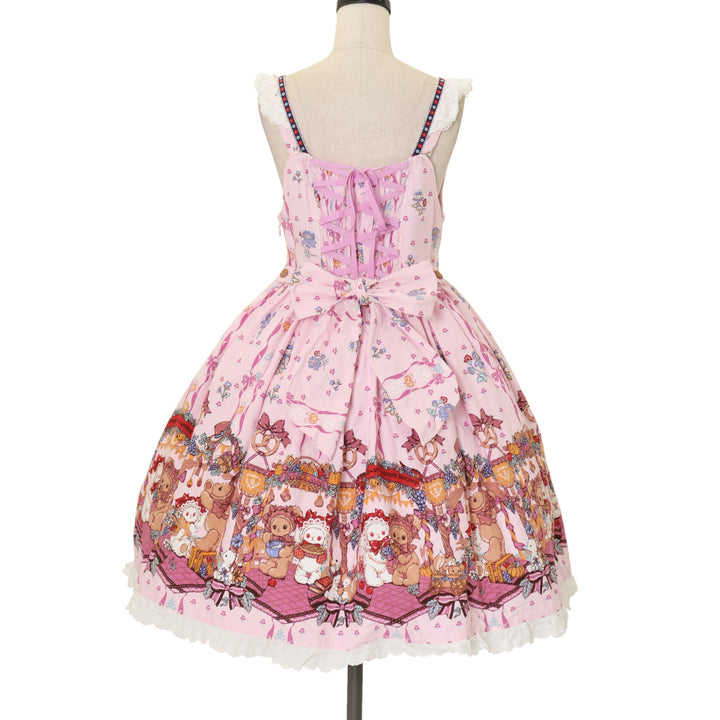 USED】くみゃちゃんのHarvest Festival柄ジャンパースカートⅡ