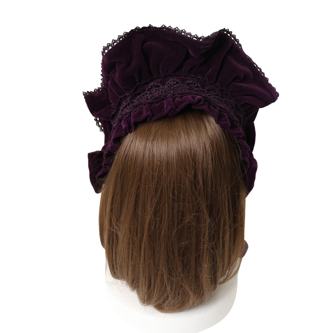 USED】【axes femme kawaii】ベルベットドールハーフボンネット