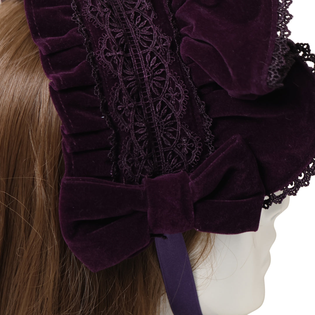 ベルベットドール ワンピース ハーフボンネット セット Chalmiere USED】【axes femme kawaii】ベルベットドールハーフボンネット