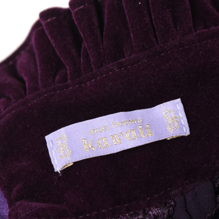 USED】【axes femme kawaii】ベルベットドールハーフボンネット