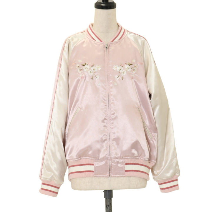 USED】桜Teddy刺繍使いサテンブルゾン | PINK HOUSE | ロリータ