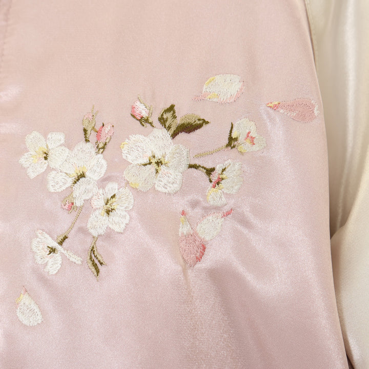 USED】桜Teddy刺繍使いサテンブルゾン | PINK HOUSE | ロリータ