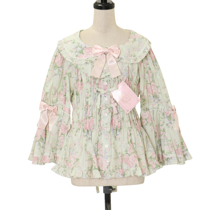 USED】【プラスサイズ】シャーロット丸襟姫袖ブラウス | metamorphose