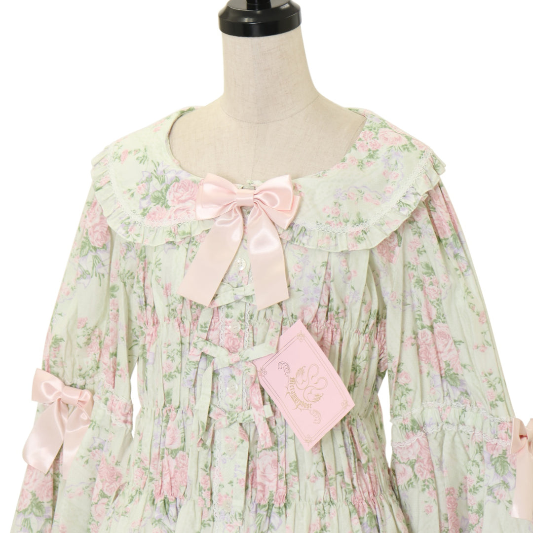 USED】【プラスサイズ】シャーロット丸襟姫袖ブラウス | metamorphose