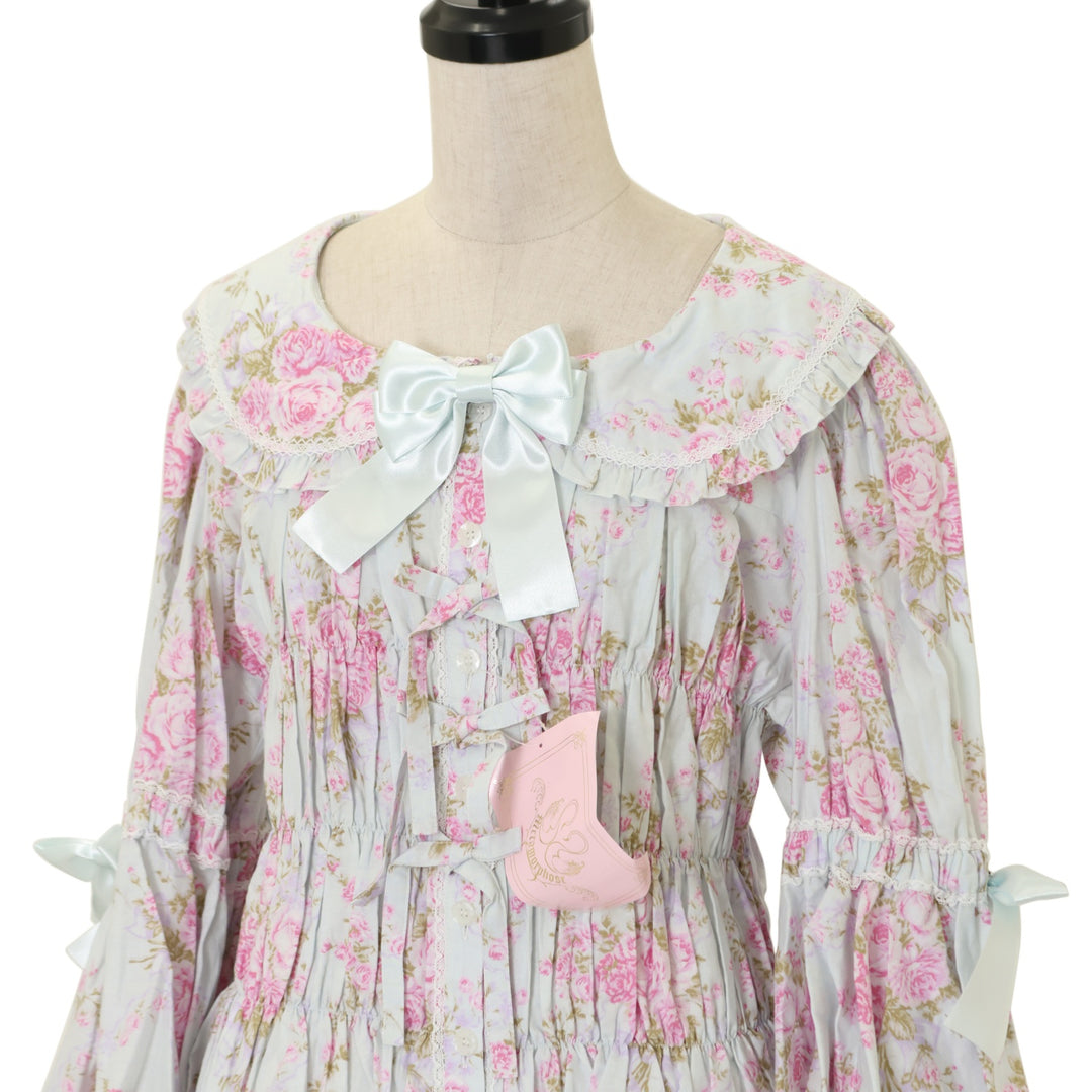 USED】【プラスサイズ】シャーロット丸襟姫袖ブラウス | metamorphose